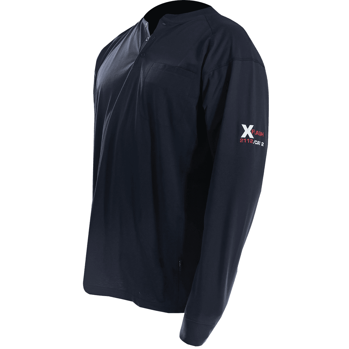 C2V X-FLASH 9402FN FR Henley, Navy Blue, NFPA 2112 CAT 2