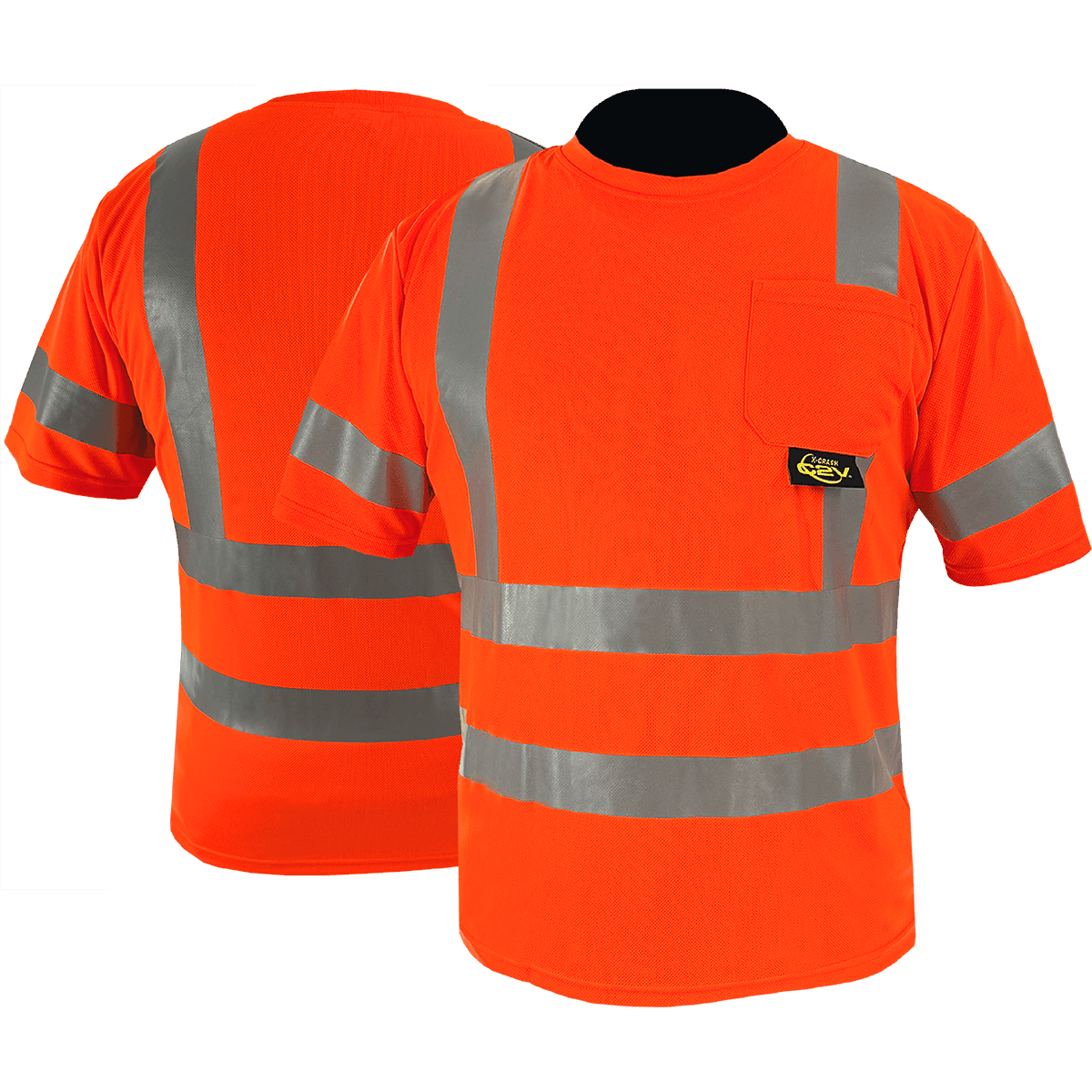 C2V X-CRASH 8T52O3H Safety T-Shirt, Type R Class 3