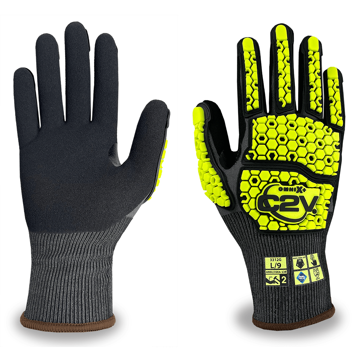 C2V OMNI-X+ 3312G Impact Glove, A5 Cut