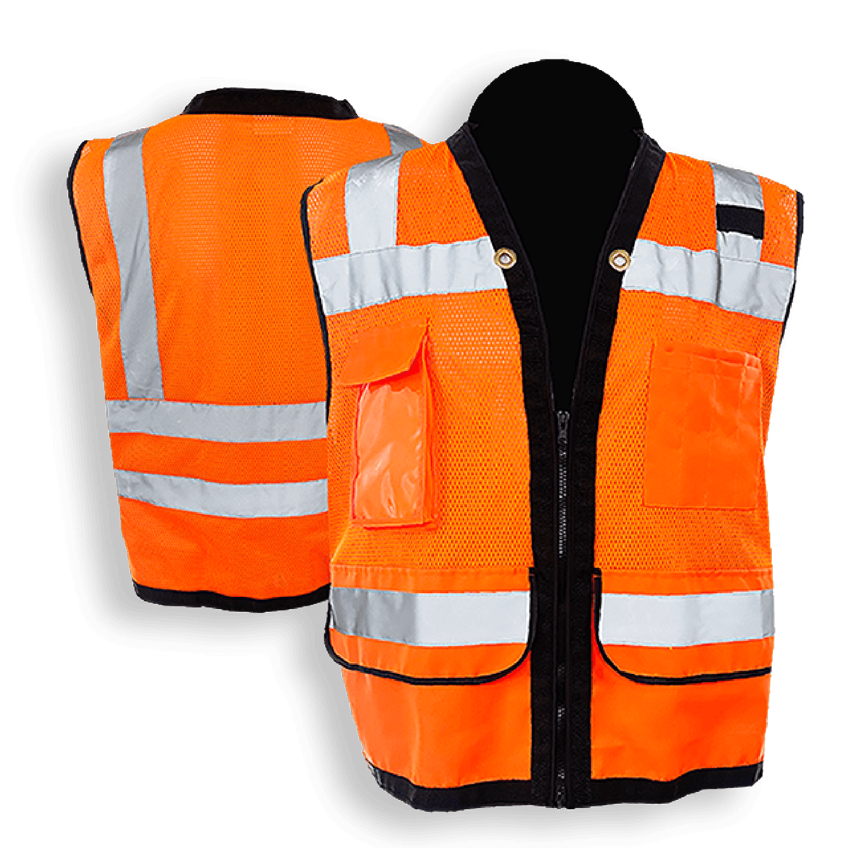 C2V X-CRASH 8V16O2H Safety Vest, Type R Class 2