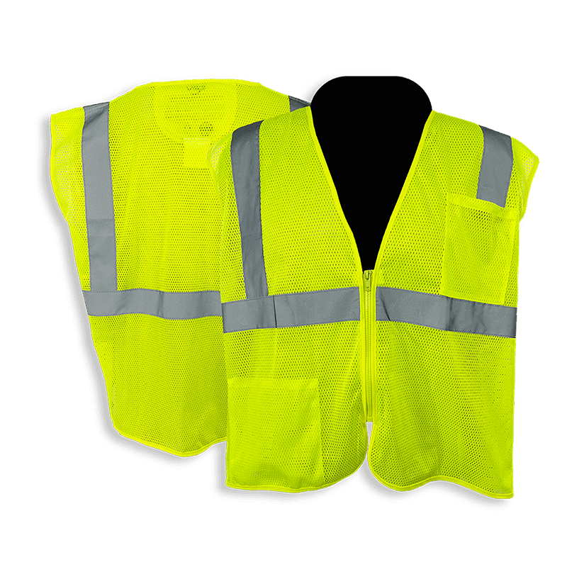 C2V X-CRASH 8V19G2H Safety Vest, Self-Extinguishing, Type R Class 2