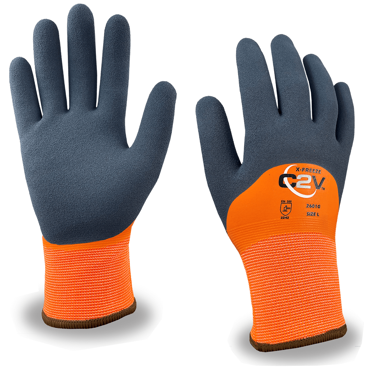 C2V X-FREEZE 2601G Cut Resistant Glove, A2 Cut