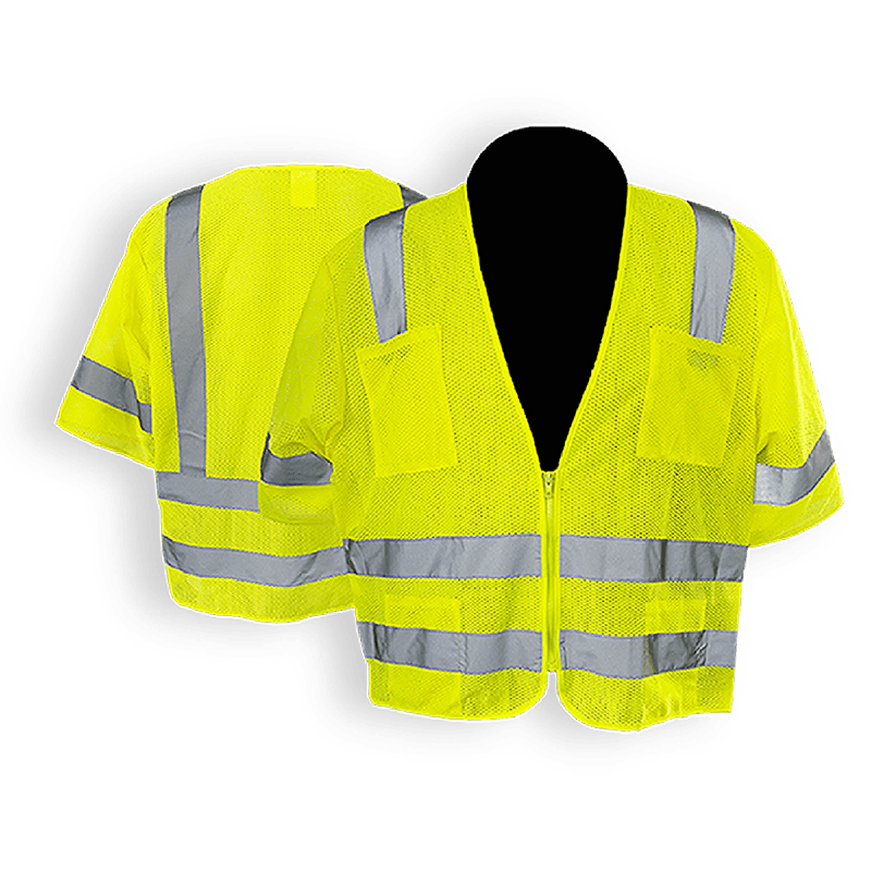 C2V X-CRASH 8V74G3H Safety Vest, Mesh Surveyor, Type R Class 3