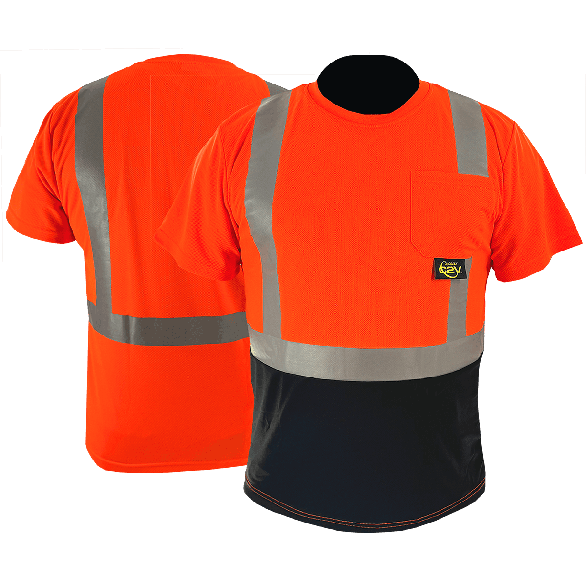 C2V X-CRASH 8T13O2H Safety T-Shirt, Type R Class 2