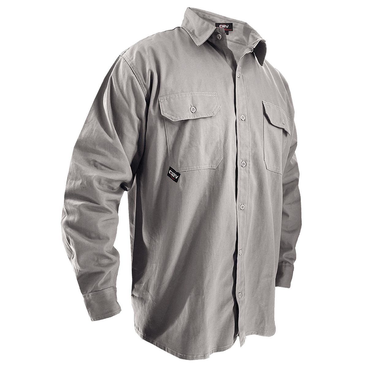 C2V X-FLASH 9123FG FR Shirt, Gray, NFPA 2112 CAT 2