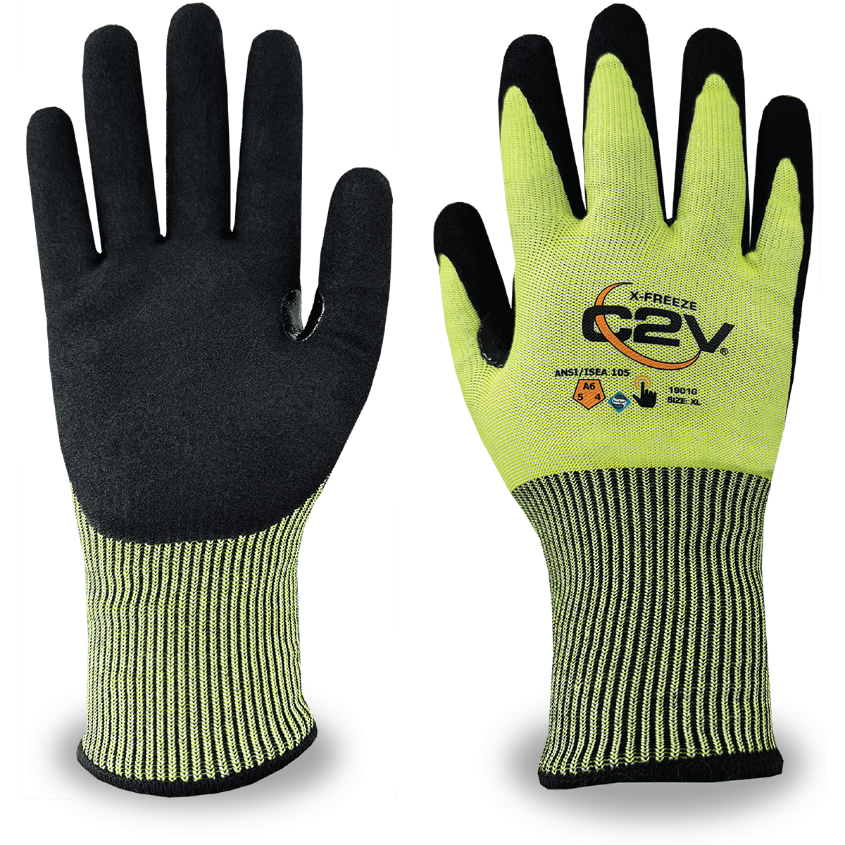 C2V X-FREEZE 1901G Cut Resistant Glove, A6 Cut