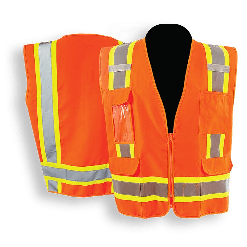 C2V X-CRASH 8V17O2H Safety Vest, Type R Class 2