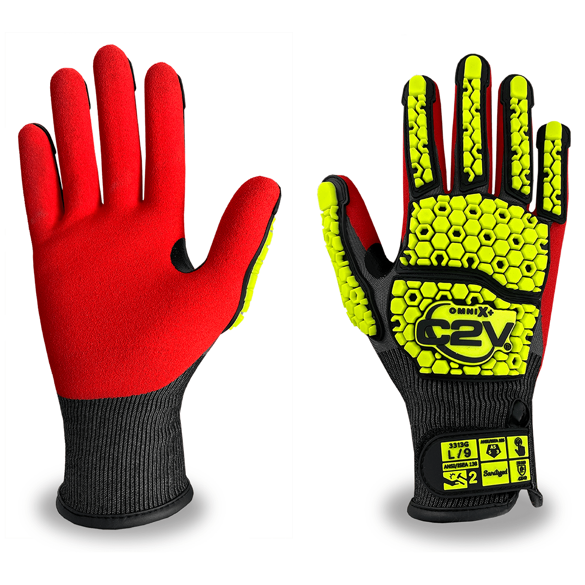 C2V OMNI-X+ 3313G Impact Glove, A5 Cut
