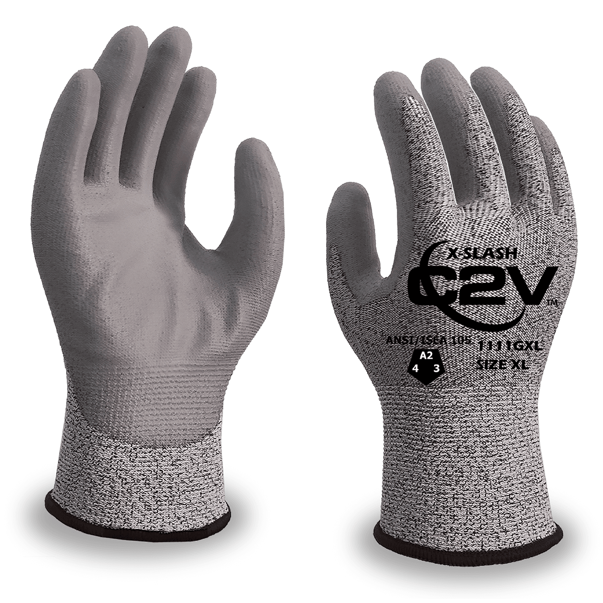 C2V X-SLASH 1111G Cut Resistant Glove, A2 Cut