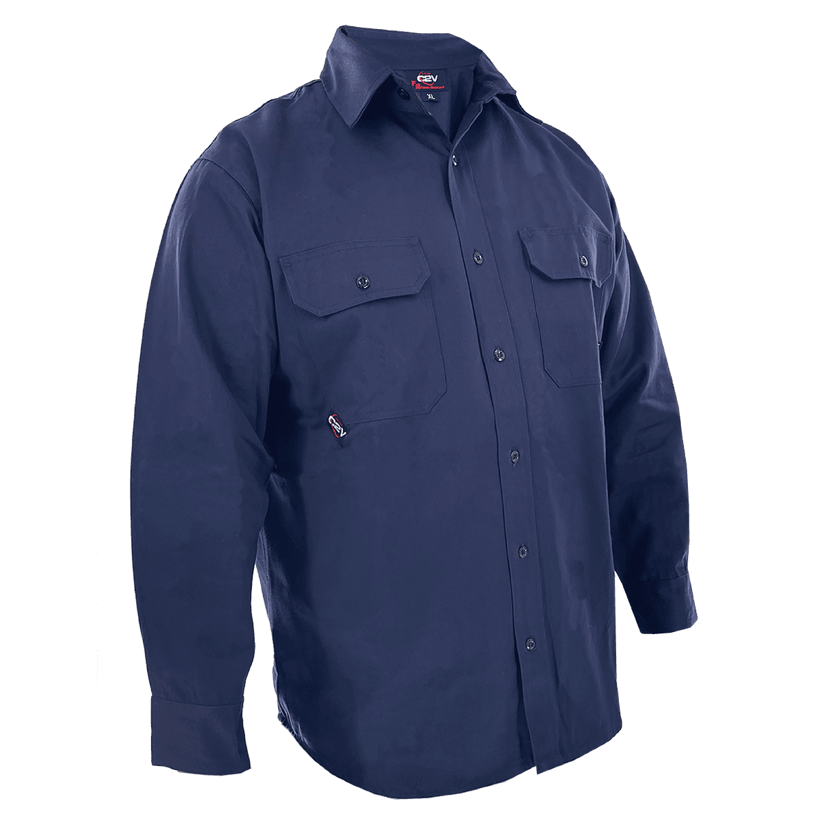 C2V X-FLASH 9125FTN FR Shirt, Navy, NFPA 2112 CAT 2