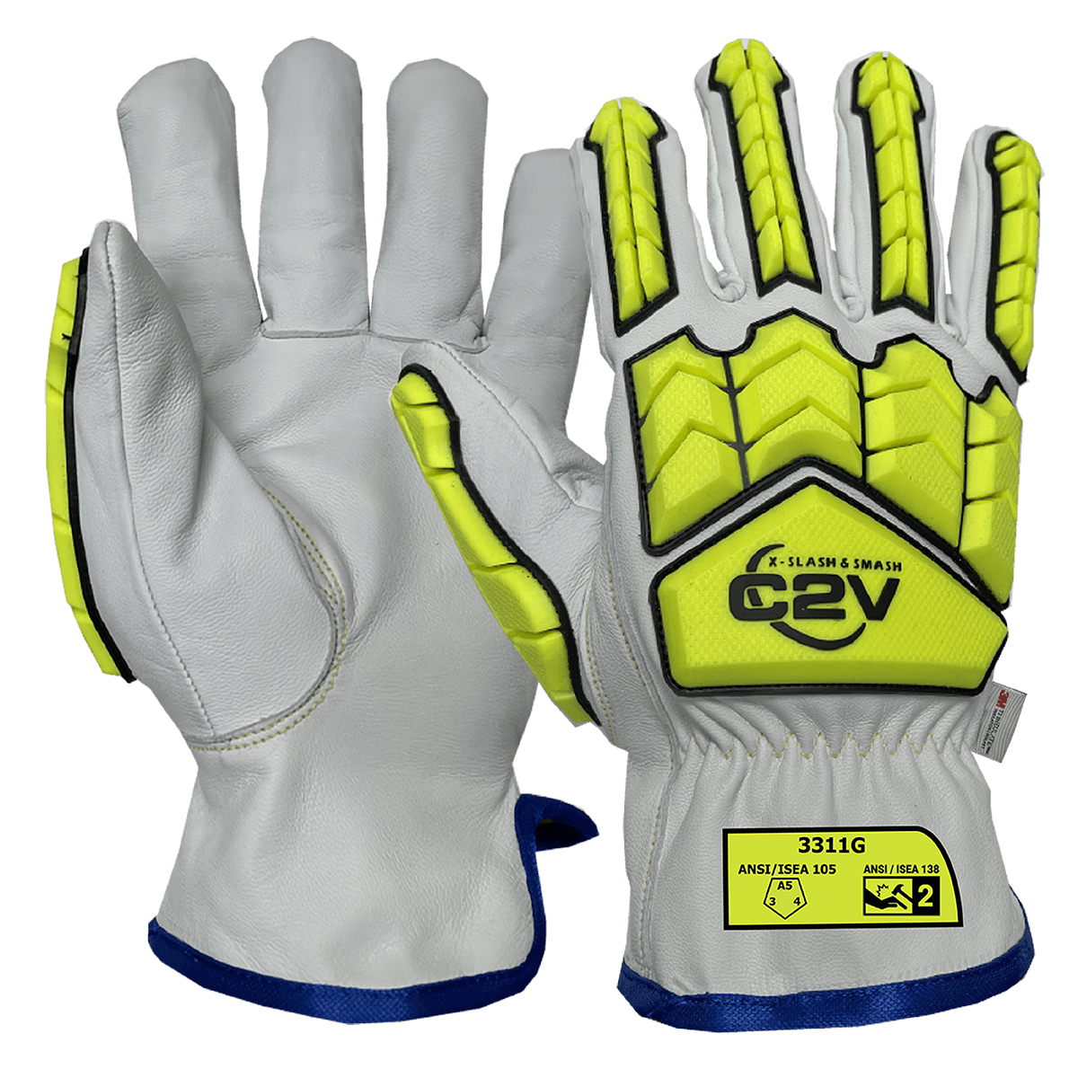 C2V X-SLASH & SMASH 3311G Impact Glove, A6 Cut