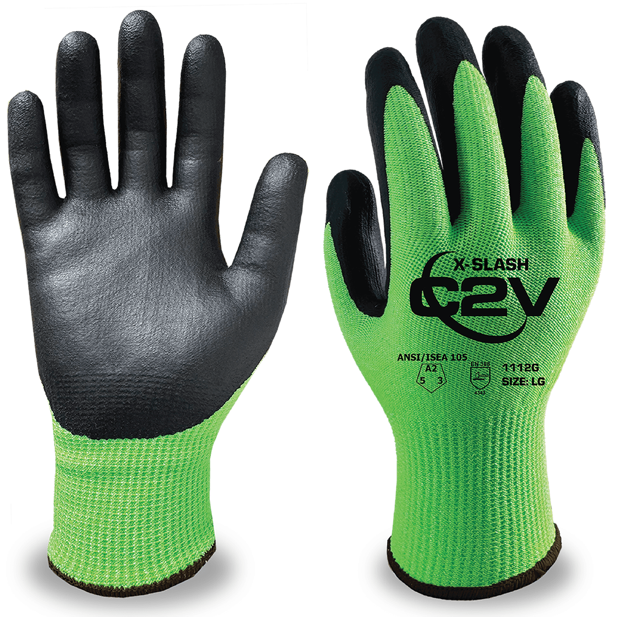 C2V X-SLASH 1112G Cut Resistant Glove, A2 Cut
