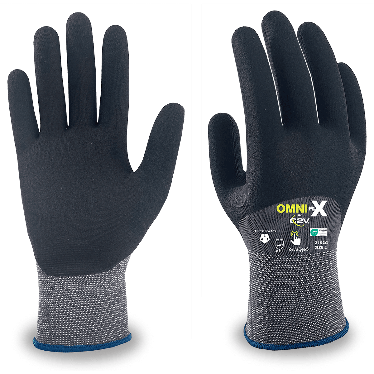 C2V OMNI FLX 2152G Cut Resistant Glove, A1 Cut
