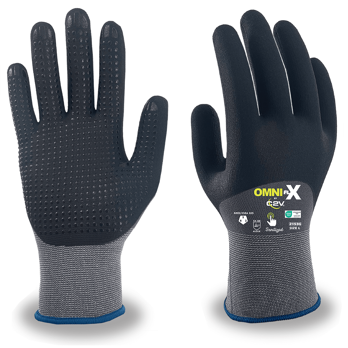 C2V OMNI FLX 2153G Cut Resistant Glove, A1 Cut